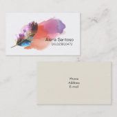 Wasserfarbe Visitenkarte (Vorne/Hinten)