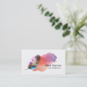 Wasserfarbe Visitenkarte (Stehend Vorderseite)