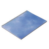 Wasserfarbe Vista blaues Muster Notizblock (Linke Seite)