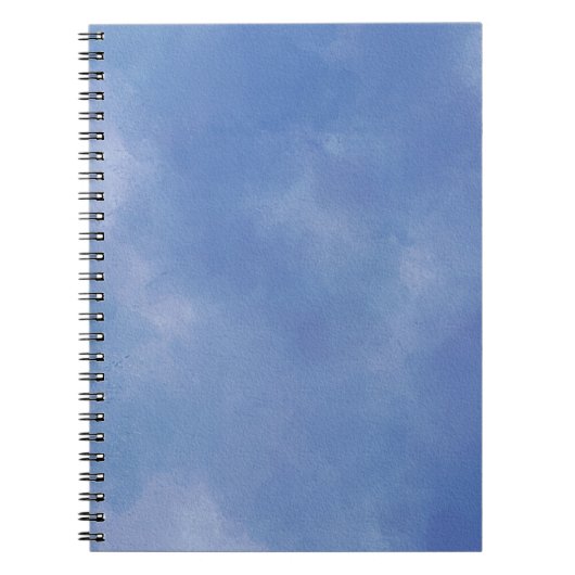 Wasserfarbe Vista blaues Muster Notizblock (Vorderseite)