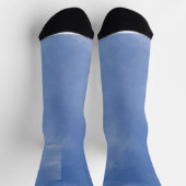 Wasserfarbe Vista blaues Muster Socken (Oben)