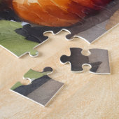 Wasserfarbe Vizsla im Herbst Puzzle (Seite)