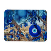 Wasserfarbe von Bäumen mit Nazaren dekoriert Magnet (Horizontal)