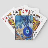 Wasserfarbe von Bäumen mit Nazaren dekoriert Spielkarten (Rückseite)