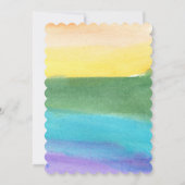 Wasserfarbe von Hand Einladung (Rückseite)