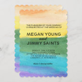 Wasserfarbe von Hand Einladung (Vorne/Hinten)