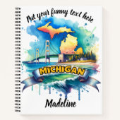 Wasserfarbe von Michigans Schönheit Notizblock (Vorderseite)