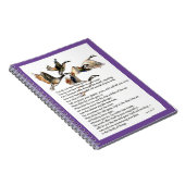 Wasserfarbe von Wildgänsen + Mary oliver Gedicht Notizblock (Rechte Seite)