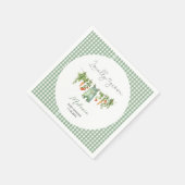 Wasserfarbe Vor Ort gewachsene Babydusche Papier P Serviette (Ecke)