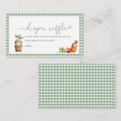 Wasserfarbe Vor Ort gewachsene Babydusche Windelra Begleitkarte (Vorne/Hinten)