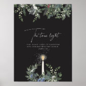 Wasserfarbe Wahre leichte Bibel Vers Plakat (Vorne)