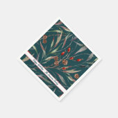 Wasserfarbe Wald Holiday Napkins Serviette (Ecke)