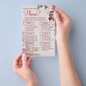 Wasserfarbe Was auf Ihrem Handy Showspielkarte ist Flyer (Handgriff)