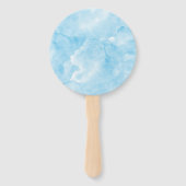 Wasserfarbe waschen über die Mond Babydusche Fächer (Rückseite)