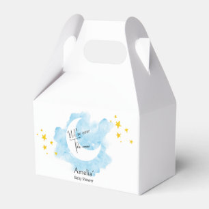 Wasserfarbe waschen über die Mond Babydusche Geschenkschachtel