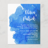 Wasserfarbe Wasserfarbe Hochzeitsfeiern Flyer (Vorne)