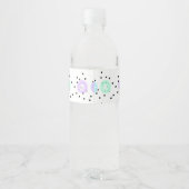 Wasserfarbe Wasserflaschenetikett (Rückseite)