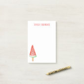 Wasserfarbe Wassermelon Popsim Post-it Klebezettel (Auf Schreibtisch)