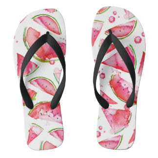 Wasserfarbe Wassermelone 1 Badesandalen