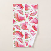 Wasserfarbe Wassermelone 1 Badhandtuch Set (Handtuch)