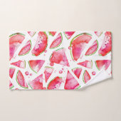 Wasserfarbe Wassermelone 1 Badhandtuch Set (Handtuch)