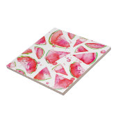 Wasserfarbe Wassermelone 1 Fliese (Seite)