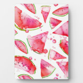 Wasserfarbe Wassermelone 1 Fotoplatte (Vorderseite)