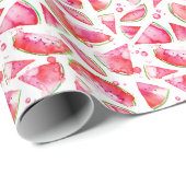 Wasserfarbe Wassermelone 1 Geschenkpapier (Rolleneckpunkt)