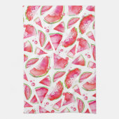 Wasserfarbe Wassermelone 1 Geschirrtuch (Vertikal)