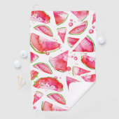 Wasserfarbe Wassermelone 1 Golfhandtuch (Insitu)