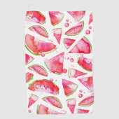 Wasserfarbe Wassermelone 1 Golfhandtuch (Vorderseite)