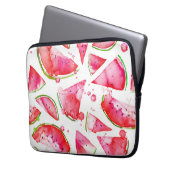 Wasserfarbe Wassermelone 1 Laptopschutzhülle (Vorderseite Links)
