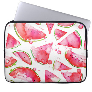Wasserfarbe Wassermelone 1 Laptopschutzhülle