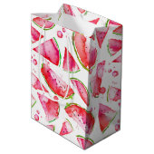 Wasserfarbe Wassermelone 1 Mittlere Geschenktüte (Rückseite Schrägansicht)