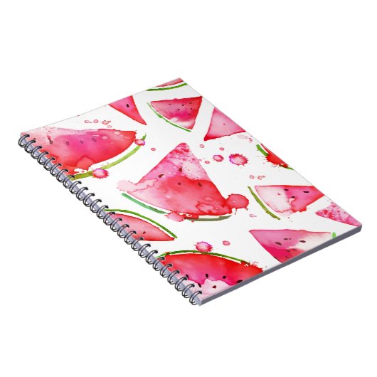 Wasserfarbe Wassermelone 1 Notizblock (Rechte Seite)