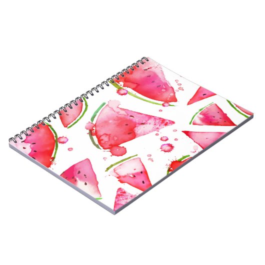 Wasserfarbe Wassermelone 1 Notizblock (Linke Seite)