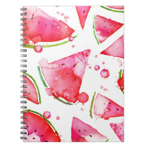 Wasserfarbe Wassermelone 1 Notizblock