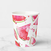 Wasserfarbe Wassermelone 1 Pappbecher (Links)