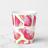 Wasserfarbe Wassermelone 1 Pappbecher (Rechts)