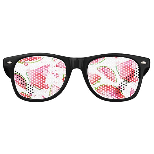 Wasserfarbe Wassermelone 1 Partybrille (Vorderseite)