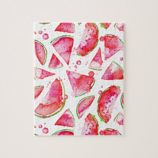 Wasserfarbe Wassermelone 1 Puzzle (Vertikal)