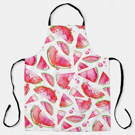 Wasserfarbe Wassermelone 1 Schürze (Vorderseite)