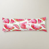 Wasserfarbe Wassermelone 1 Seitenschläferkissen (Rückseite)