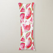 Wasserfarbe Wassermelone 1 Seitenschläferkissen (Vorderseite Vertikal)