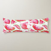 Wasserfarbe Wassermelone 1 Seitenschläferkissen (Vorderseite)