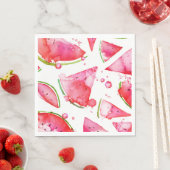 Wasserfarbe Wassermelone 1 Serviette (Beispiel)