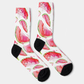 Wasserfarbe Wassermelone 1 Socken (Rechts)