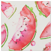 Wasserfarbe Wassermelone 1 Stoff (Nahaufnahme)