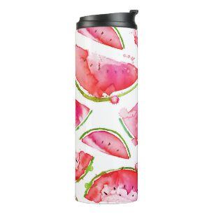 Wasserfarbe Wassermelone 1 Thermosbecher