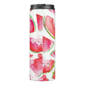 Wasserfarbe Wassermelone 1 Thermosbecher (Rückseite)